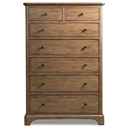 7 Drawer Chest with Cedar-Lined Bottom Drawers